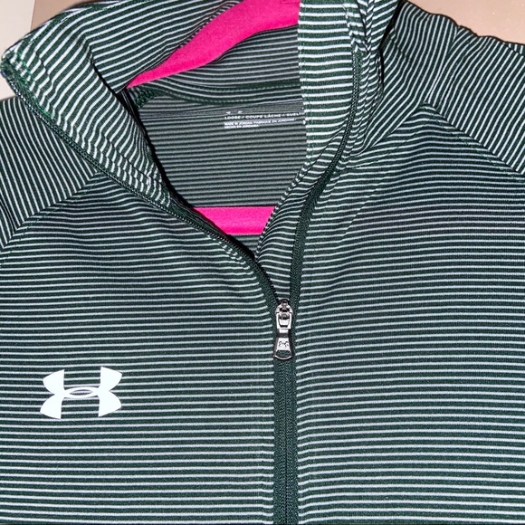 MAKE AN OFFER❗️Men’s Under Armour Stripe Zip Up - Picture 4 of 6